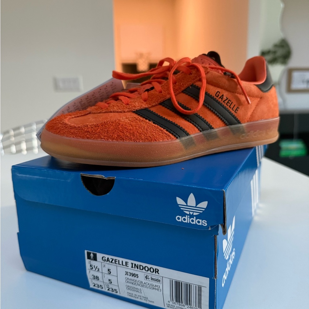 Adidas Gazelle Indoor Orange Sneakers